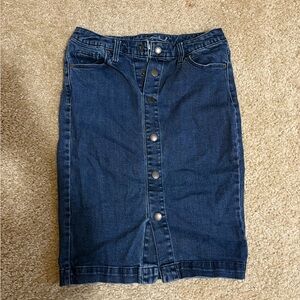 Universal Thread Blue Denim Pencil Skirt